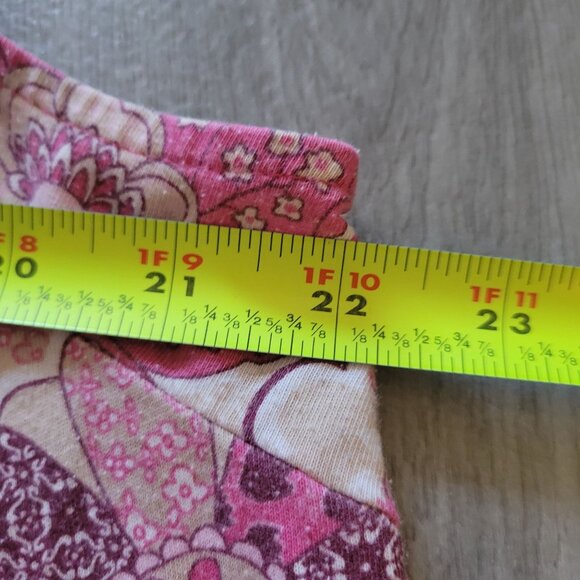 Nick & Sarah Womens Plus Size Floral Sleeveless Top 2X Pink & Beige Lightweight - Picture 5 of 6